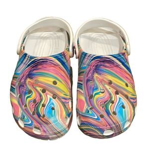 Crocs Out of this World Classic Clog Shoe Unisex M9 W11 Multicolor Comfort